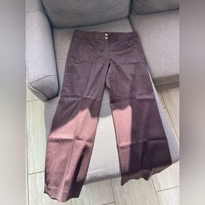 Jones New York Chocolate Wide Leg Pants